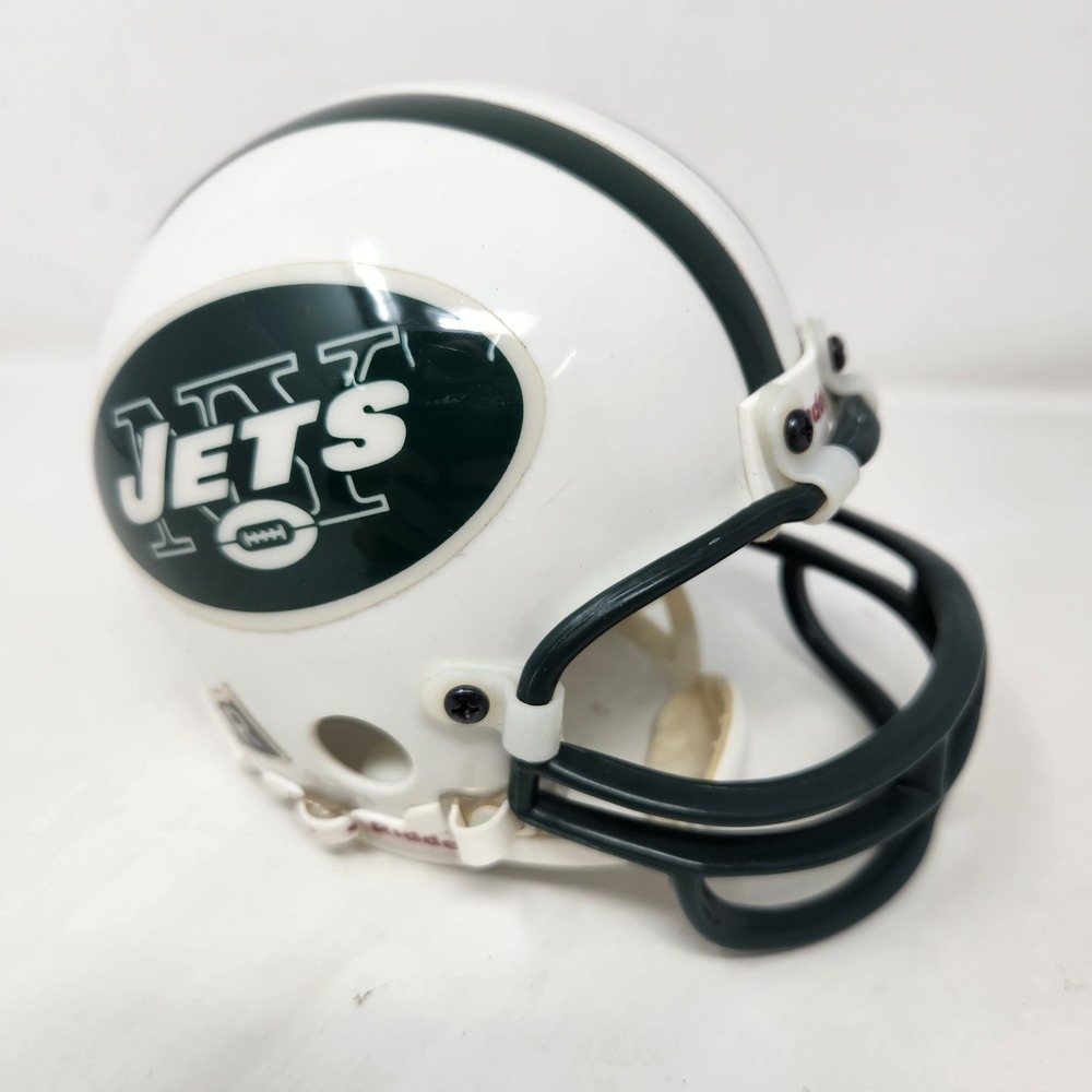 Riddell New York Jets NFL Mini Football Helmet White Green 1995 Logo VSR4 Style